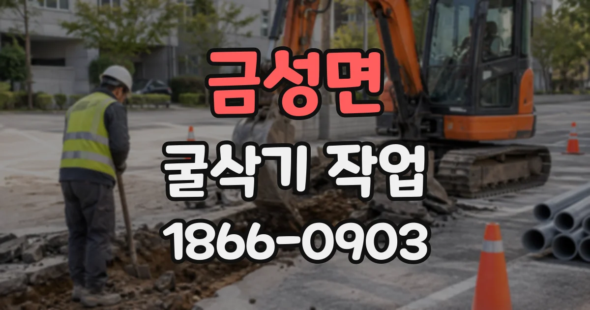 금성면 굴삭기작업