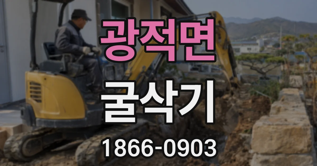 광적면 굴삭기