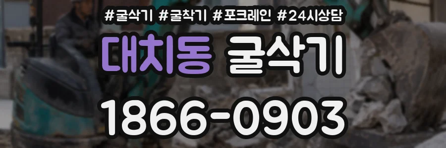 대치동 굴삭기