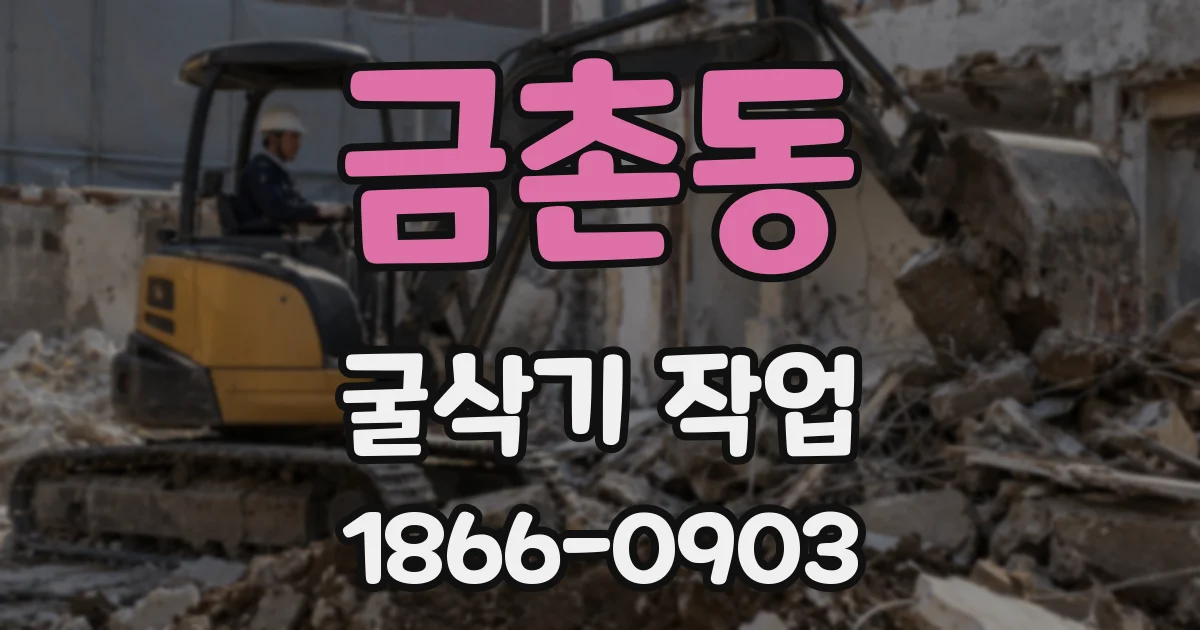 금촌동 굴삭기 작업