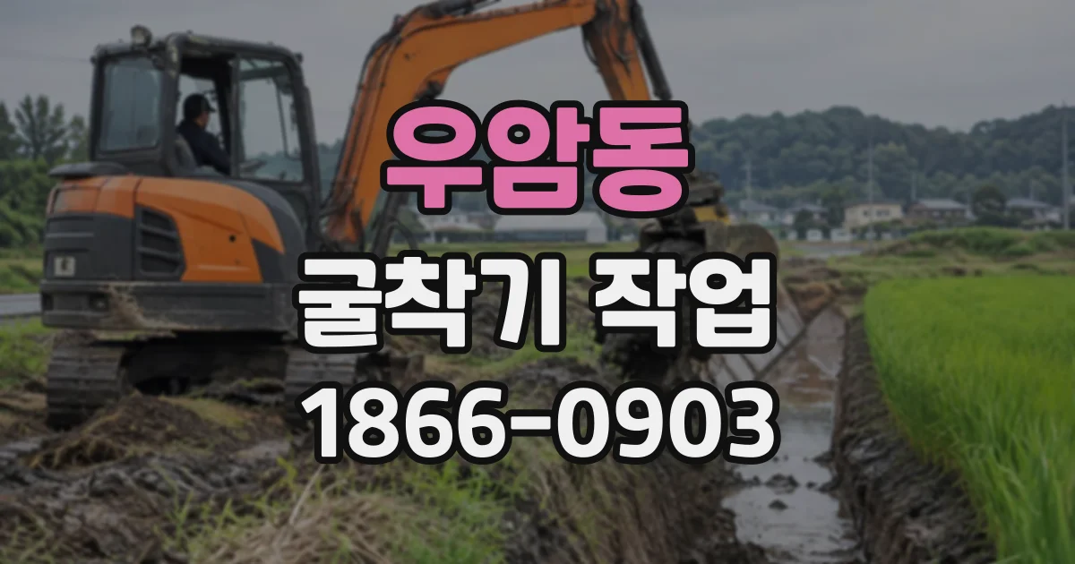 우암동 굴착기작업