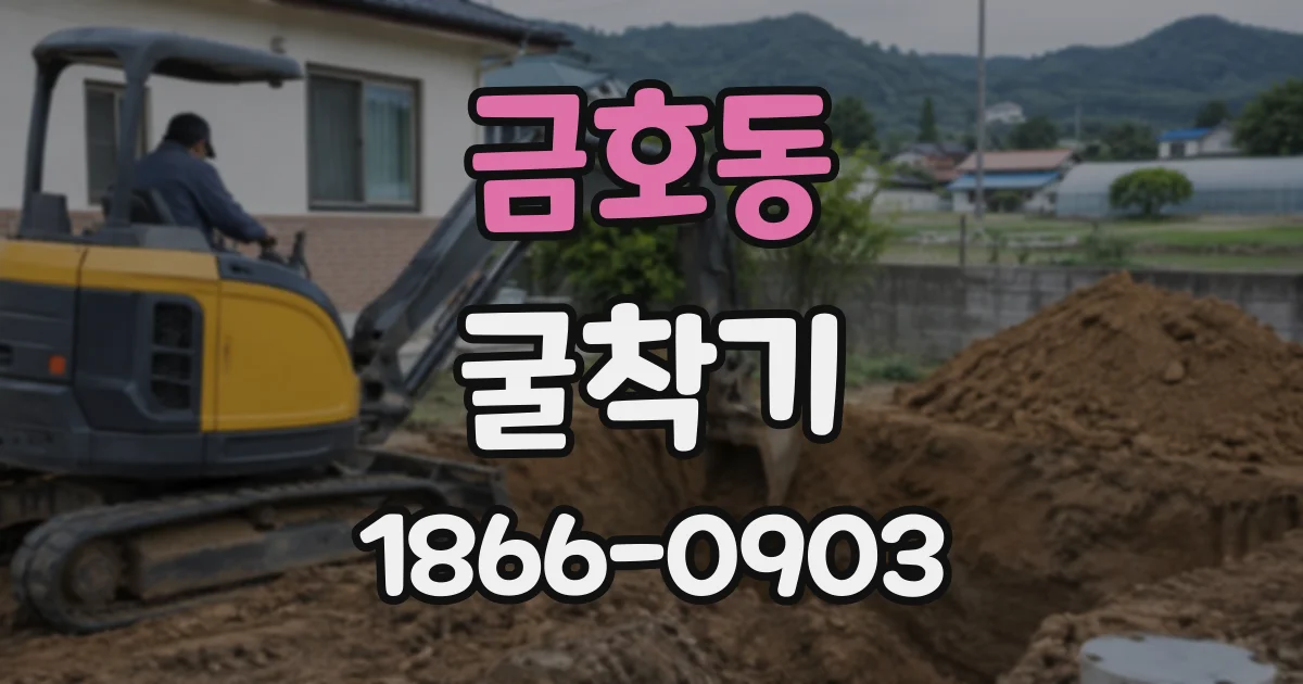 금호동 굴착기
