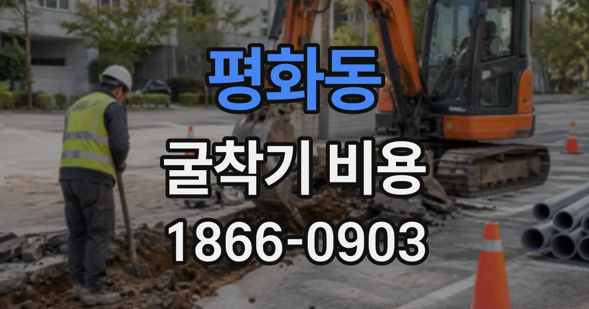 평화동 굴착기비용