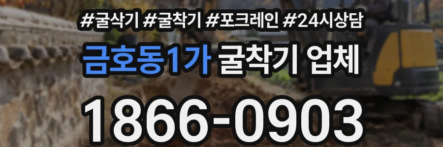 금호동1가 굴착기 업체