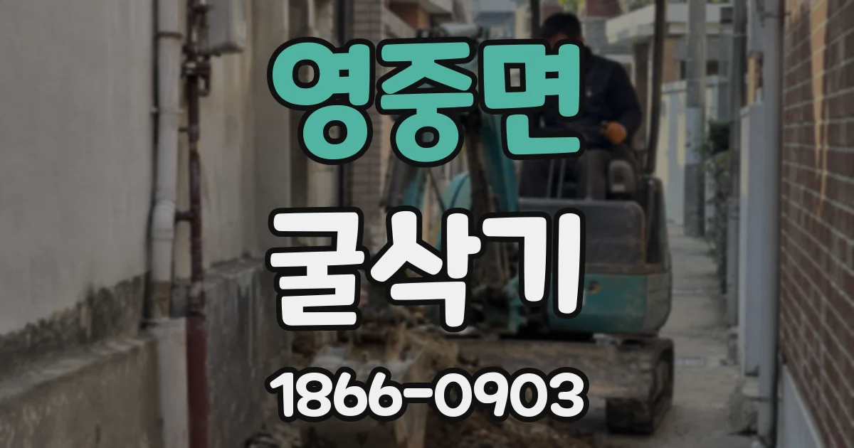 영중면 굴삭기
