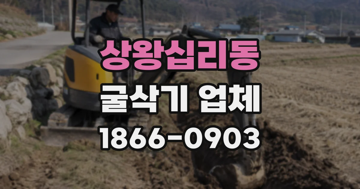 상왕십리동 굴삭기 업체