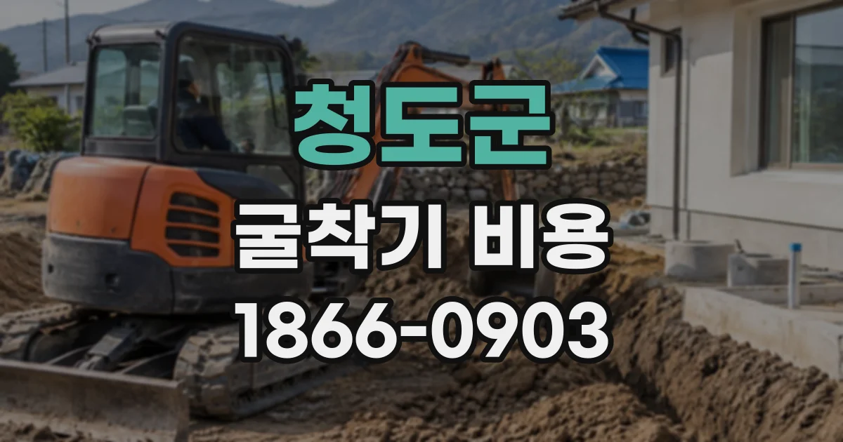청도군 굴착기비용