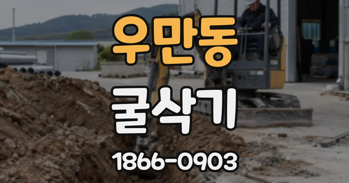 우만동 굴삭기