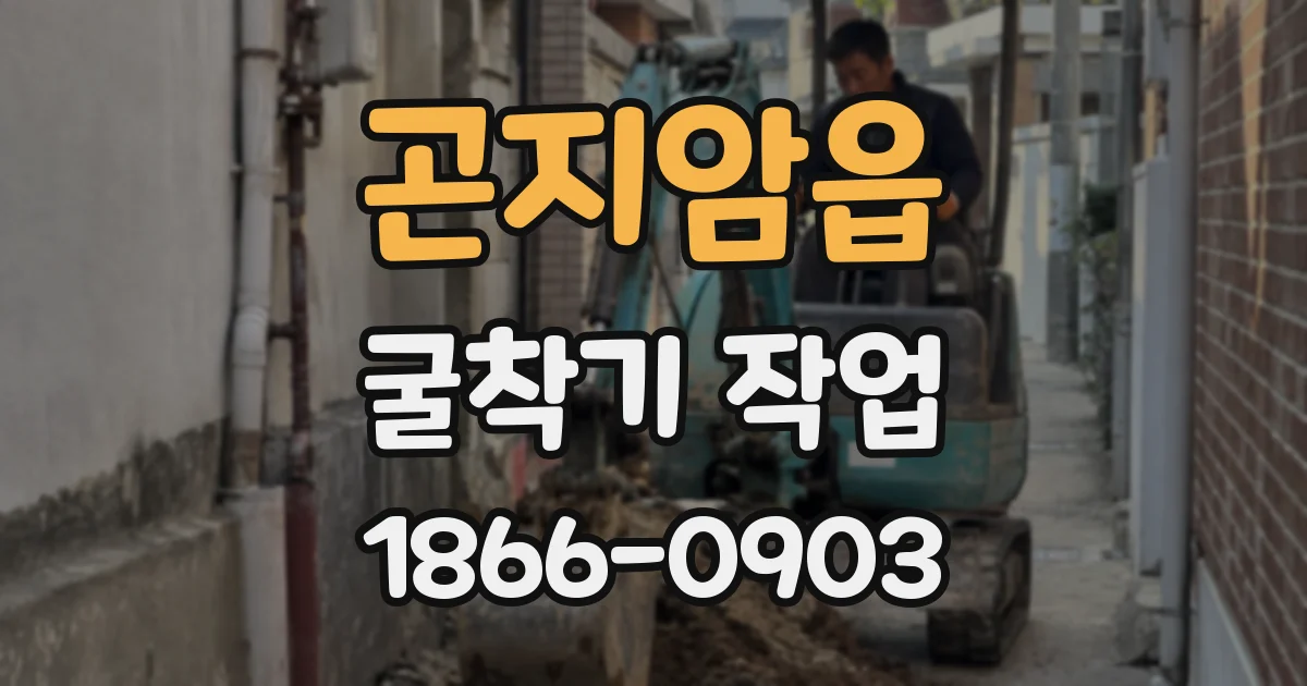 곤지암읍 굴착기 작업
