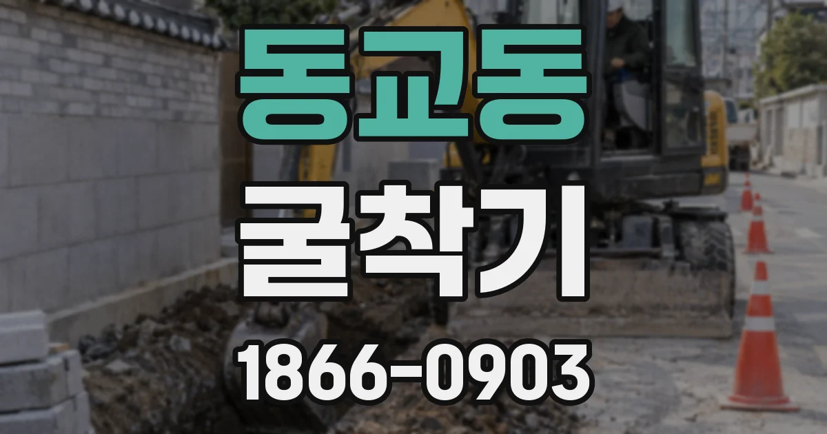 동교동 굴착기