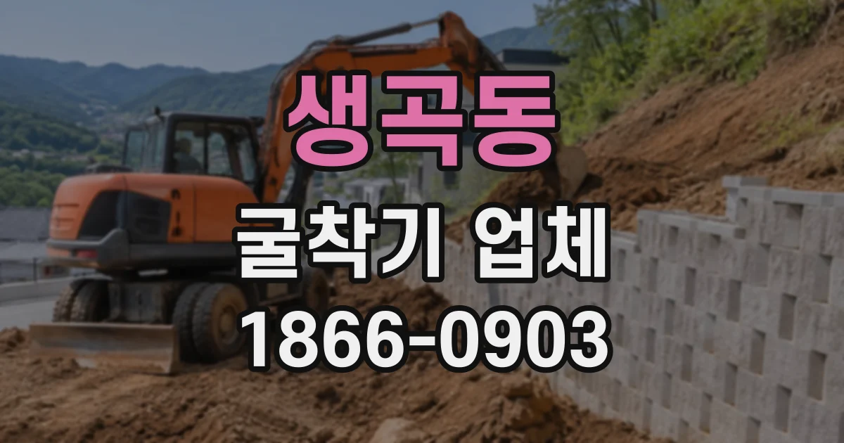 생곡동 굴착기업체