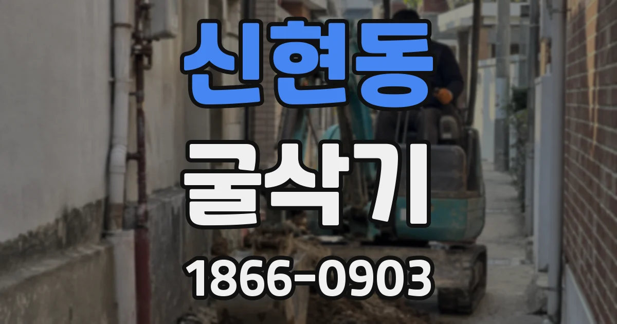 신현동 굴삭기