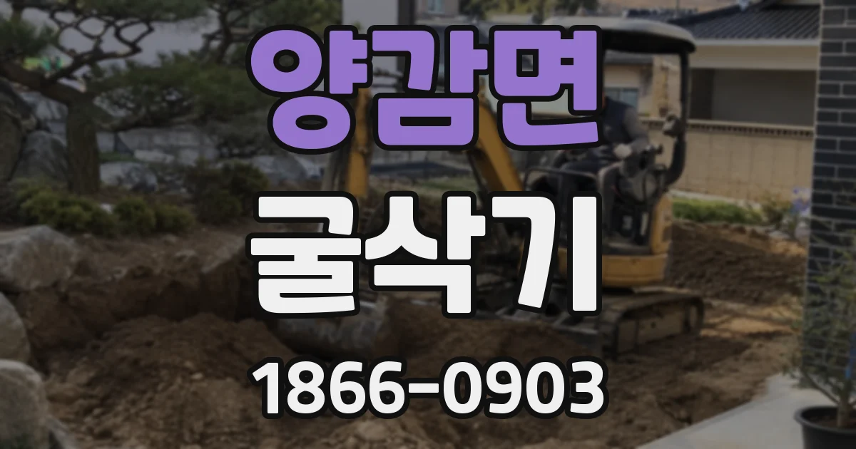 양감면 굴삭기
