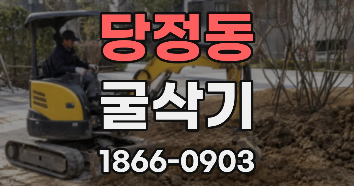 당정동 굴삭기
