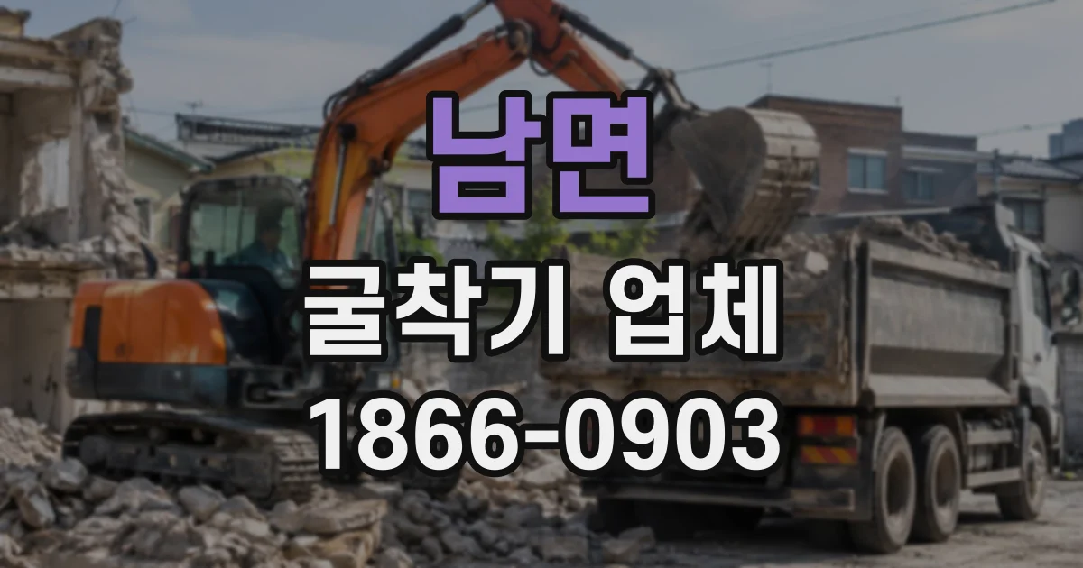남면 굴착기업체