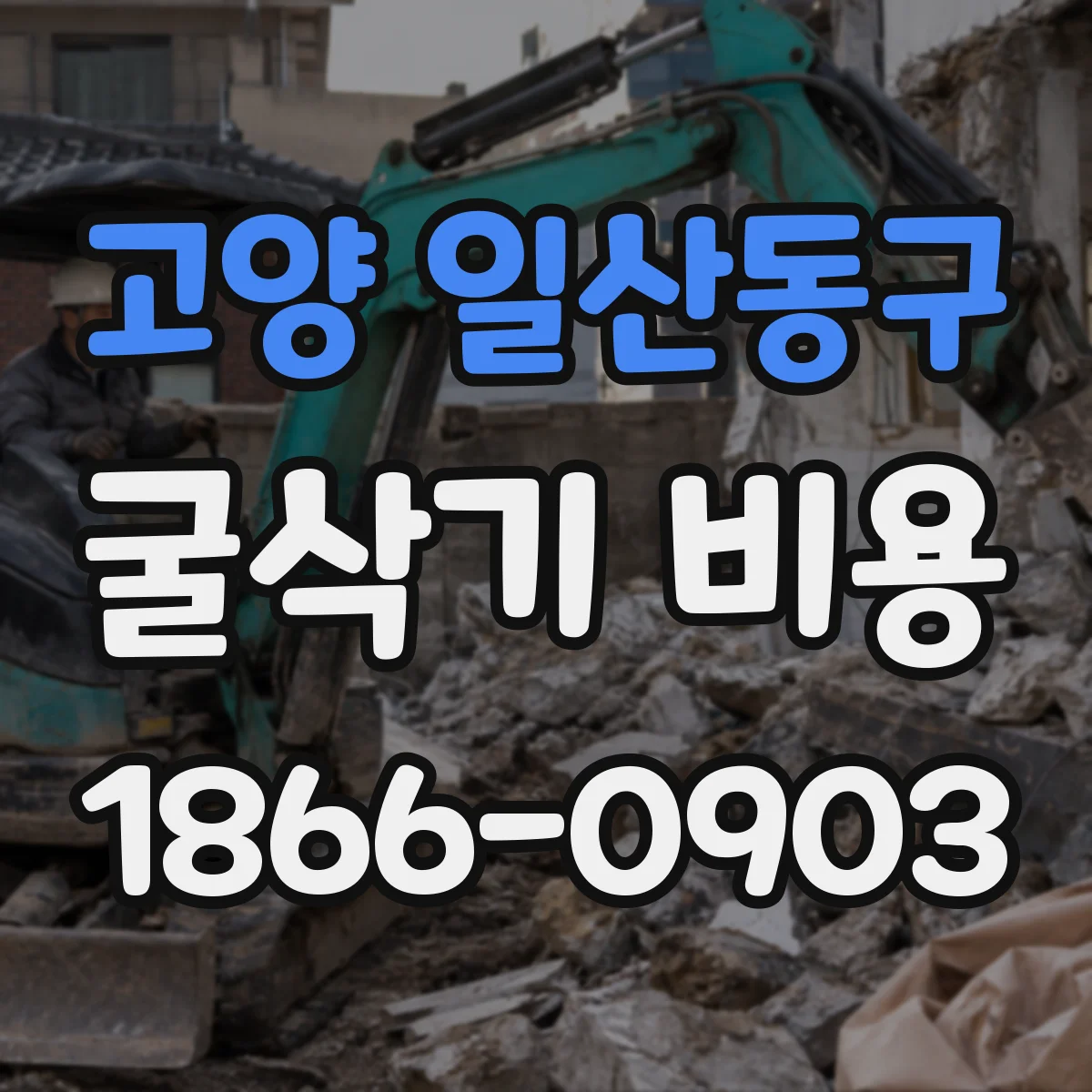 고양 일산동구 굴삭기 비용