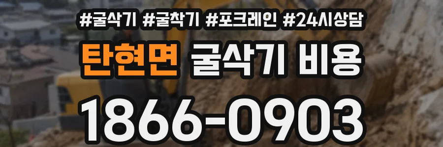 탄현면 굴삭기 비용