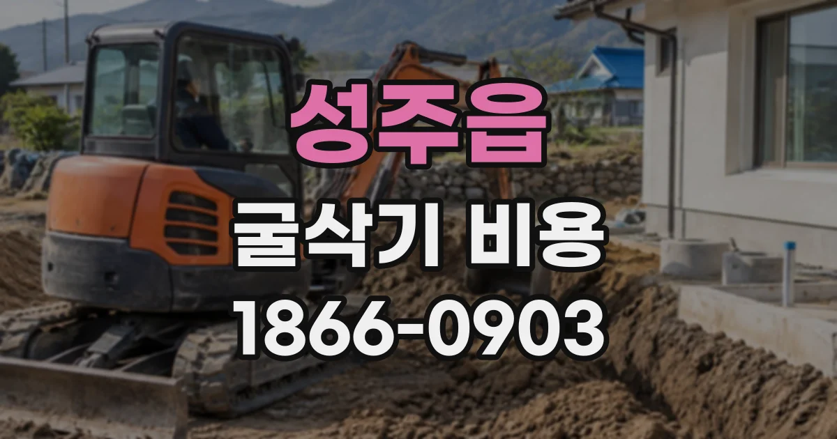 성주읍 굴삭기비용