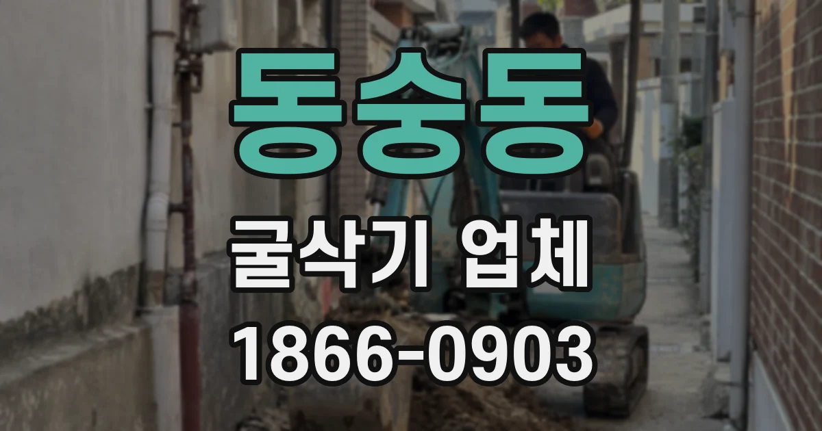 동숭동 굴삭기 업체