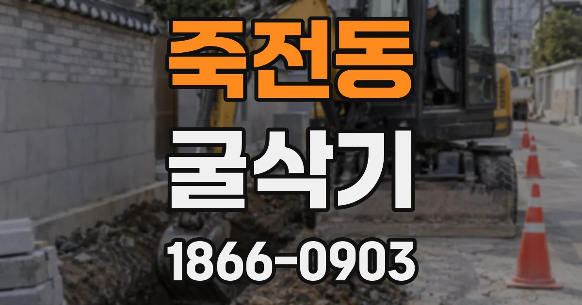 죽전동 굴삭기