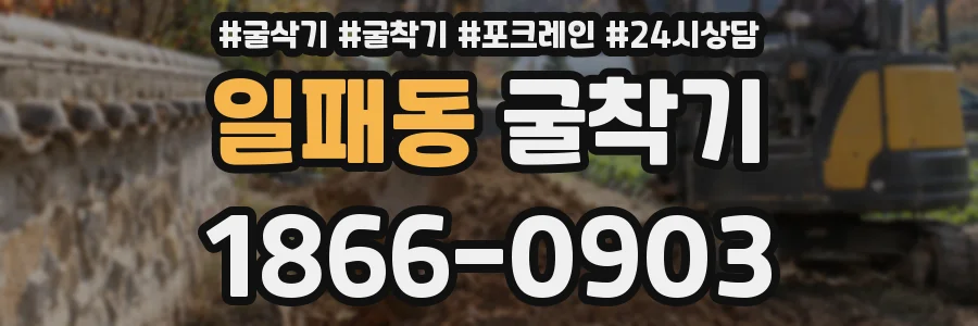 일패동 굴착기