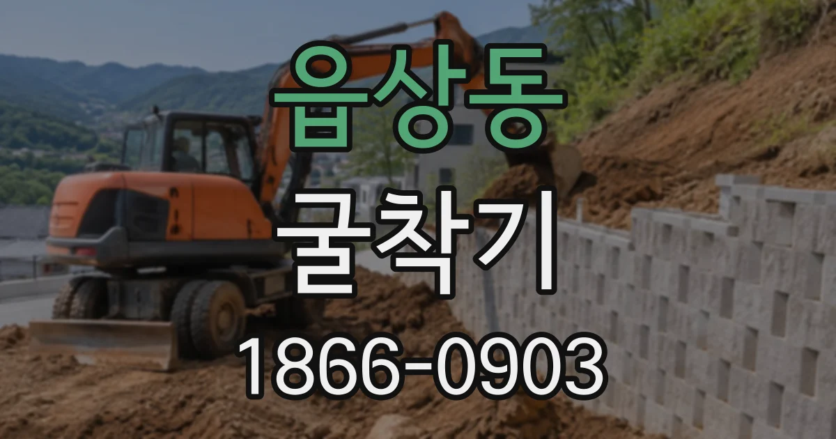 읍상동 굴착기