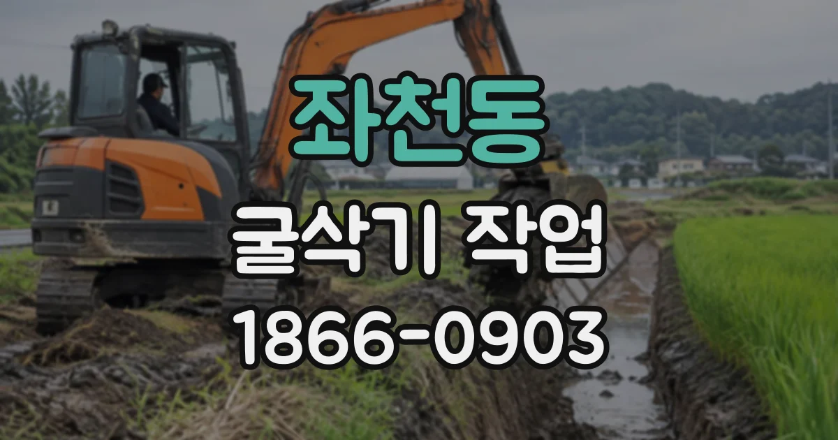 좌천동 굴삭기작업