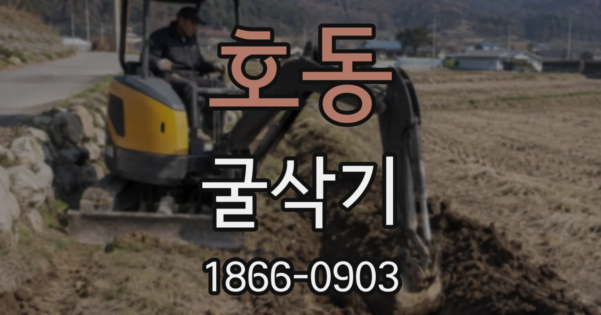 호동 굴삭기