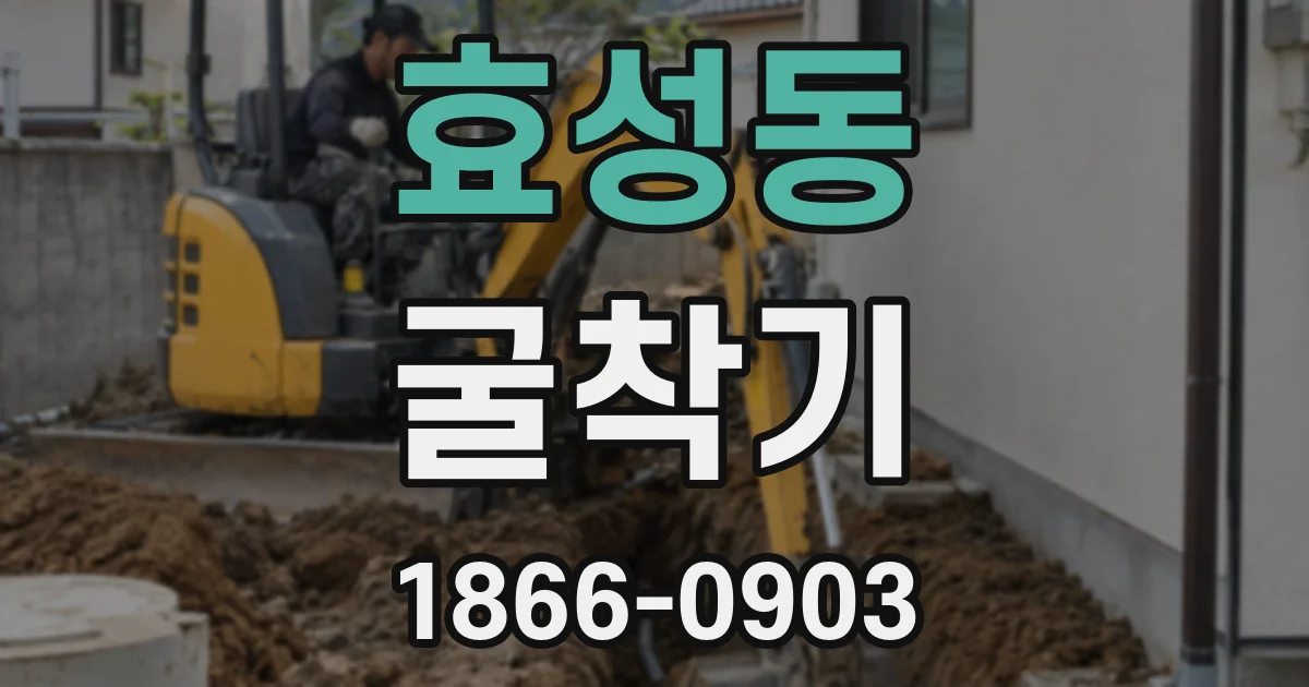 효성동 굴착기