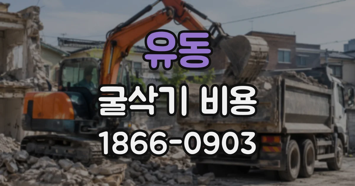 유동 굴삭기비용