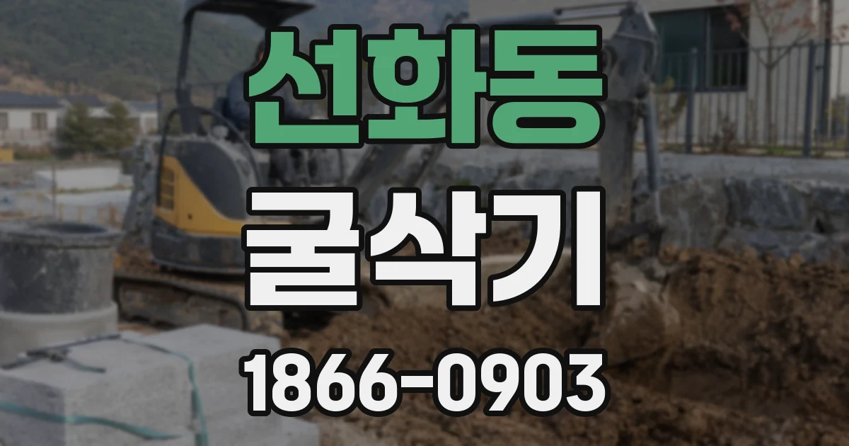 선화동 굴삭기
