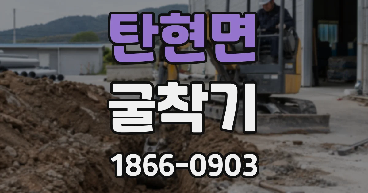 탄현면 굴착기