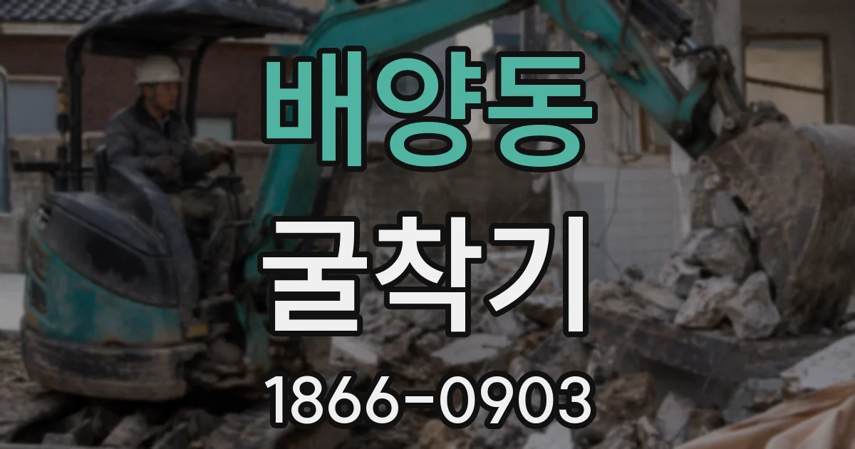 배양동 굴착기