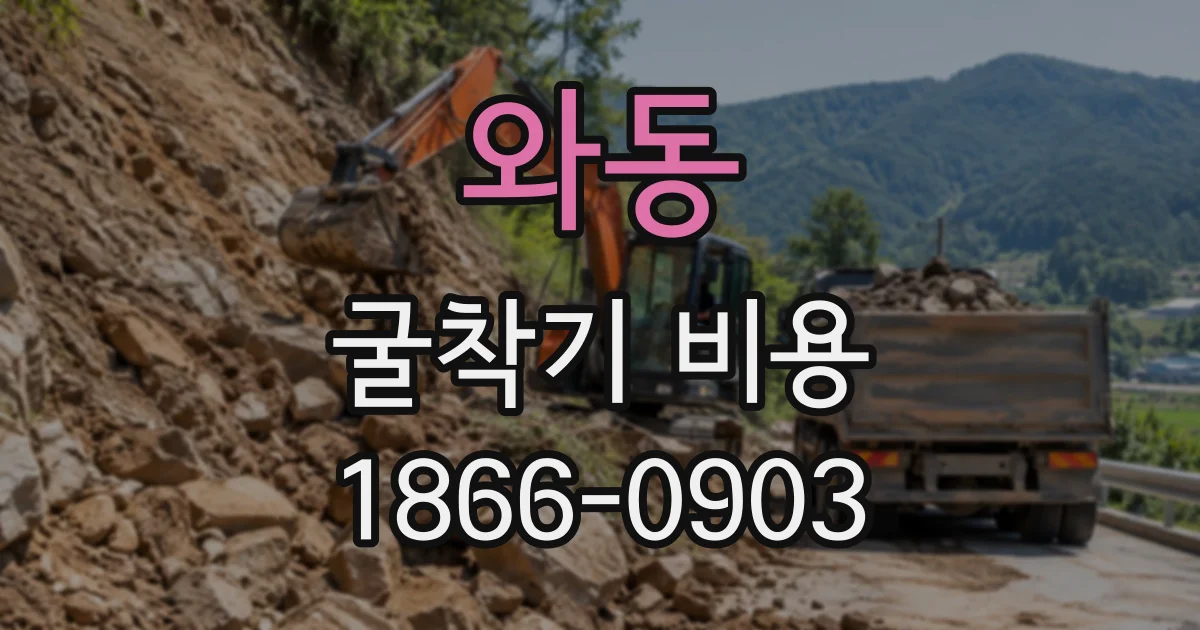 와동 굴착기비용