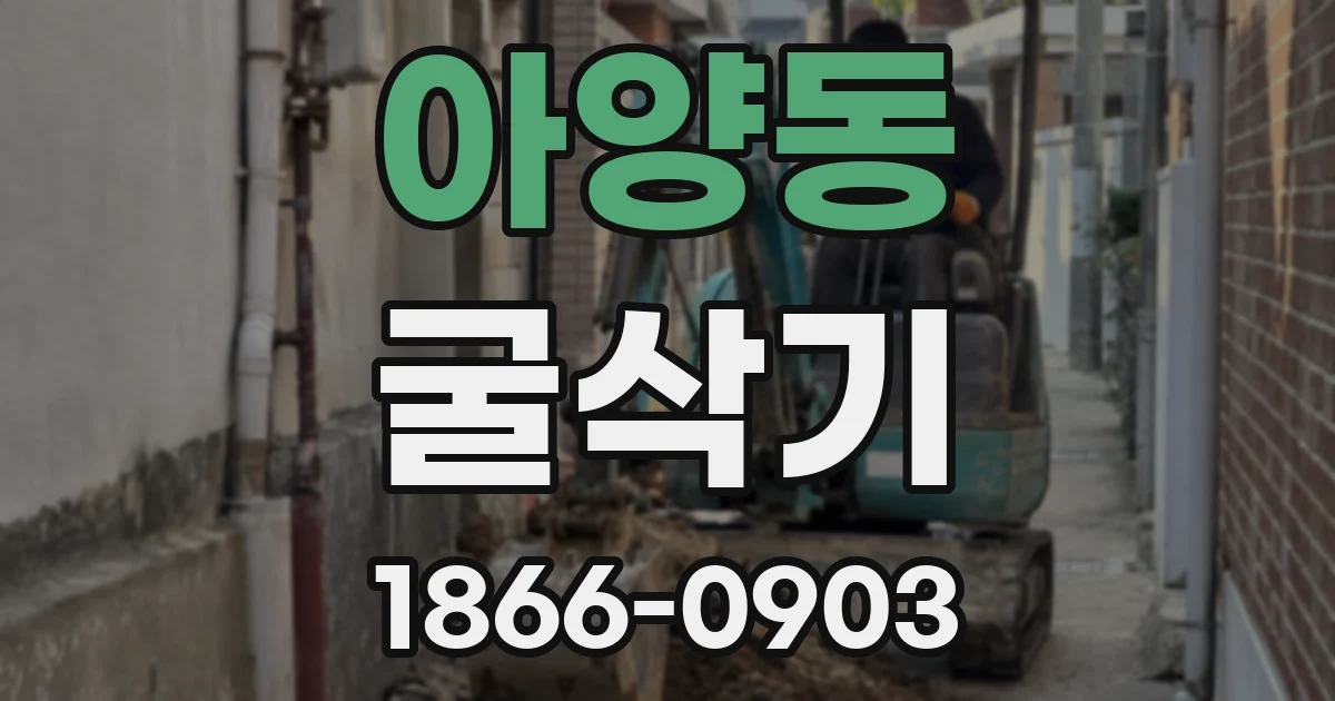 아양동 굴삭기