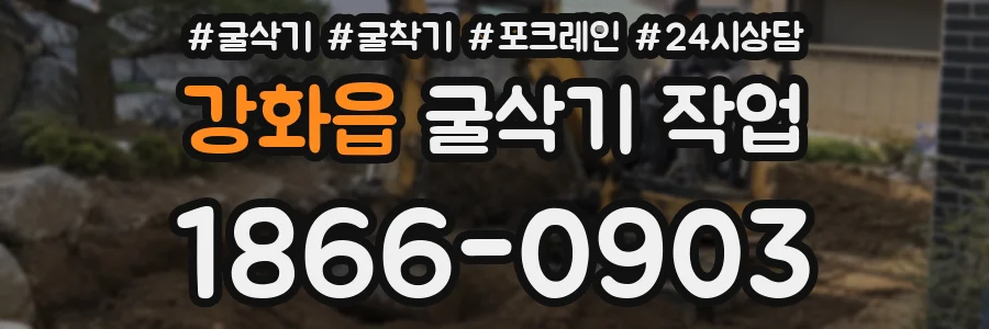 강화읍 굴삭기 작업