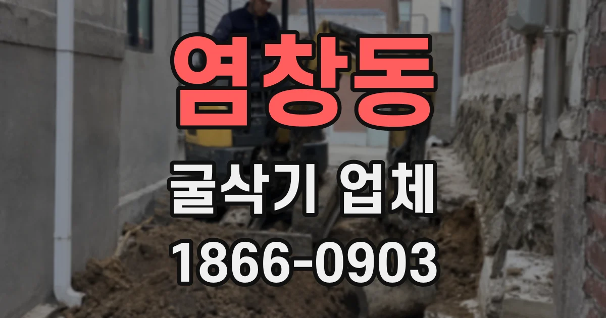 염창동 굴삭기 업체