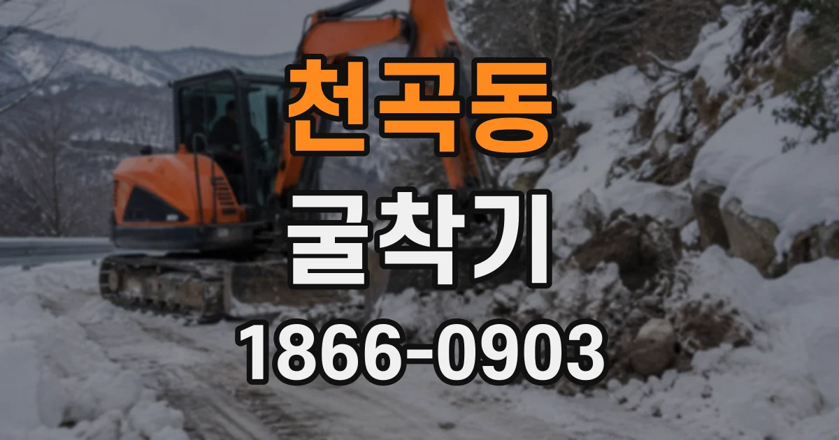 천곡동 굴착기