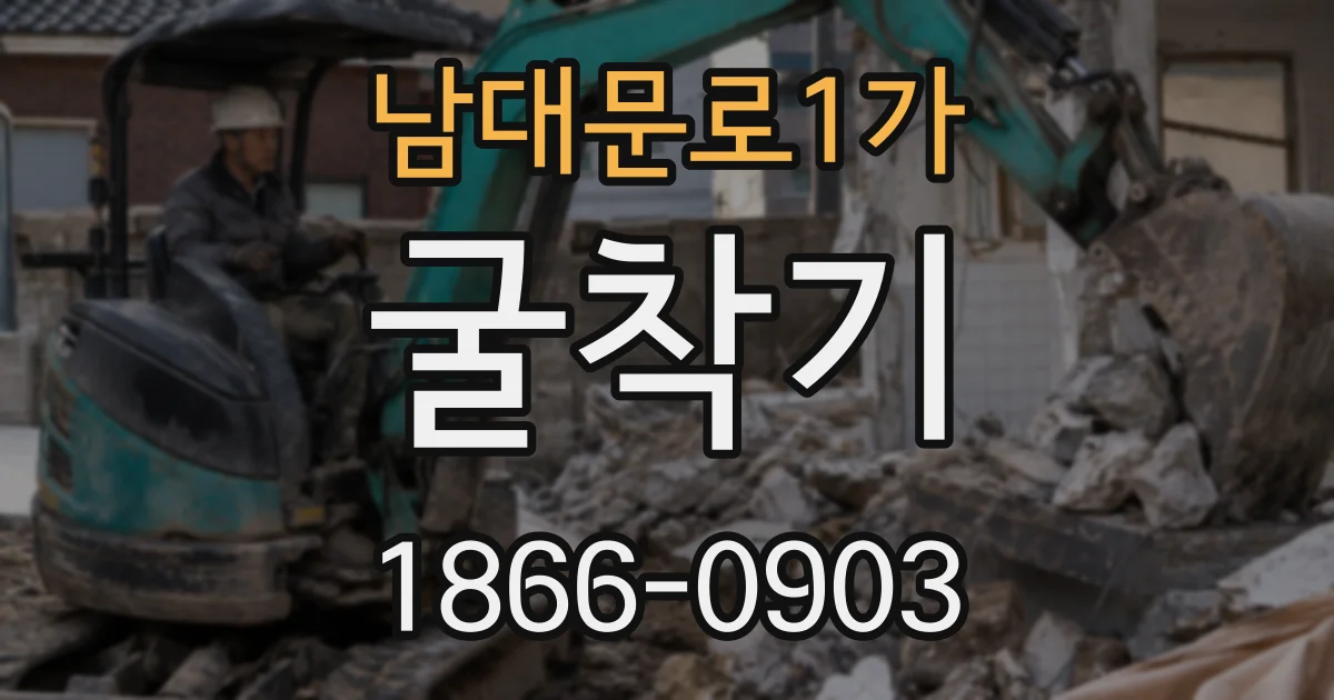 남대문로1가 굴착기