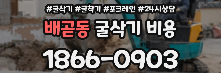 배곧동 굴삭기 비용