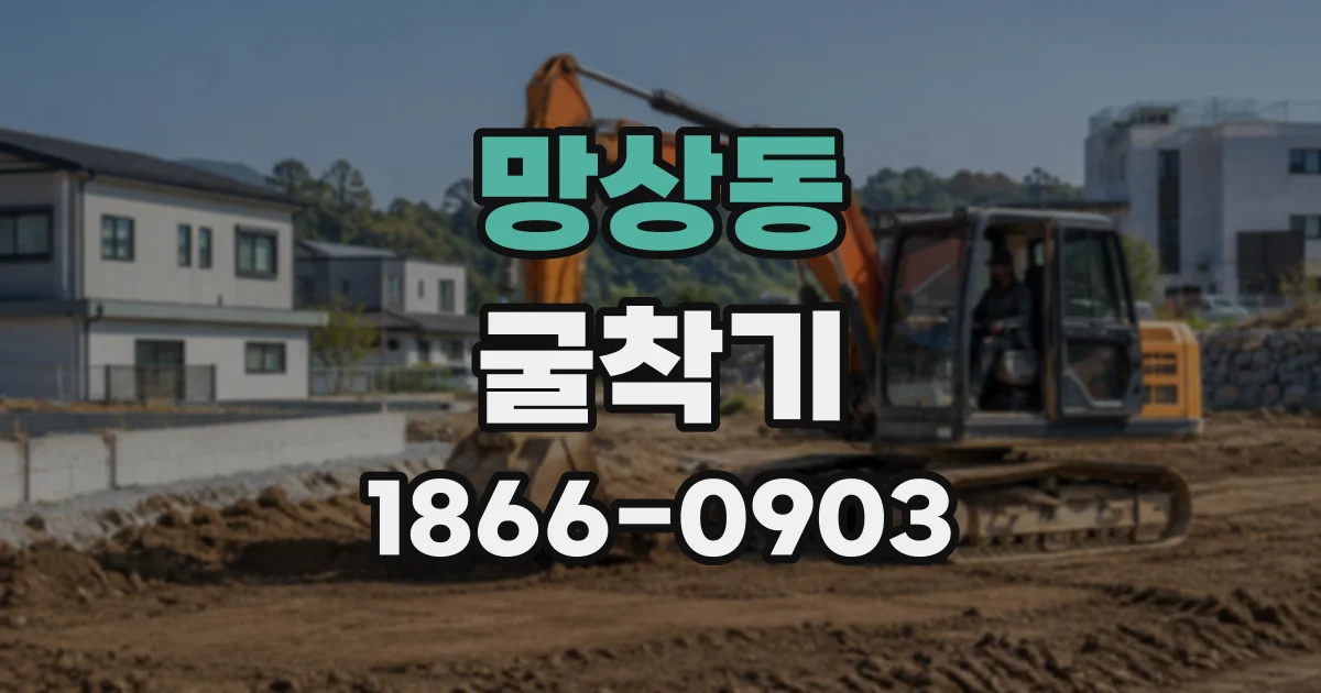 망상동 굴착기