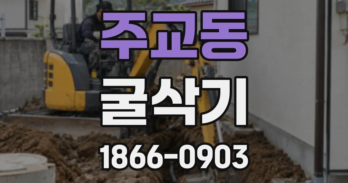 주교동 굴삭기