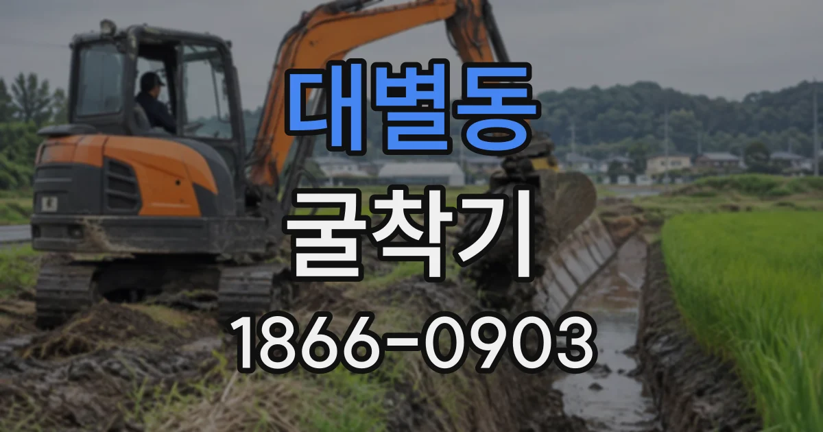 대별동 굴착기