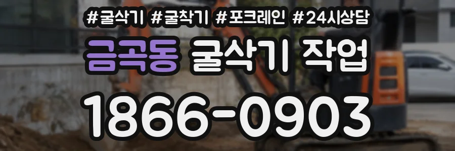 금곡동 굴삭기 작업