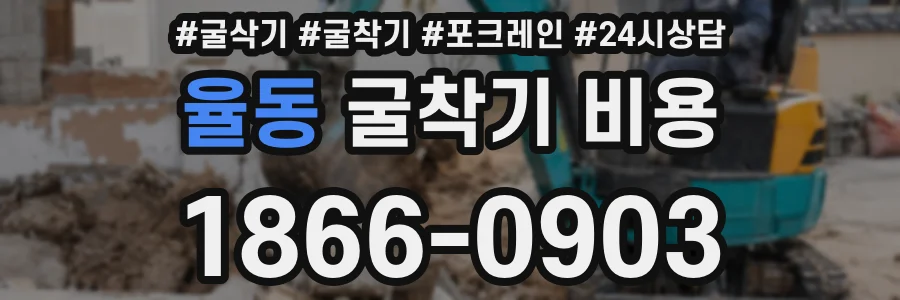 율동 굴착기 비용