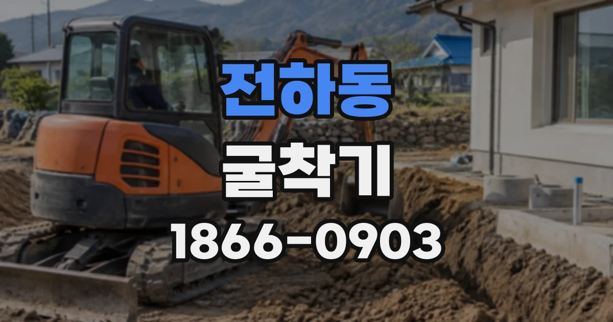 전하동 굴착기