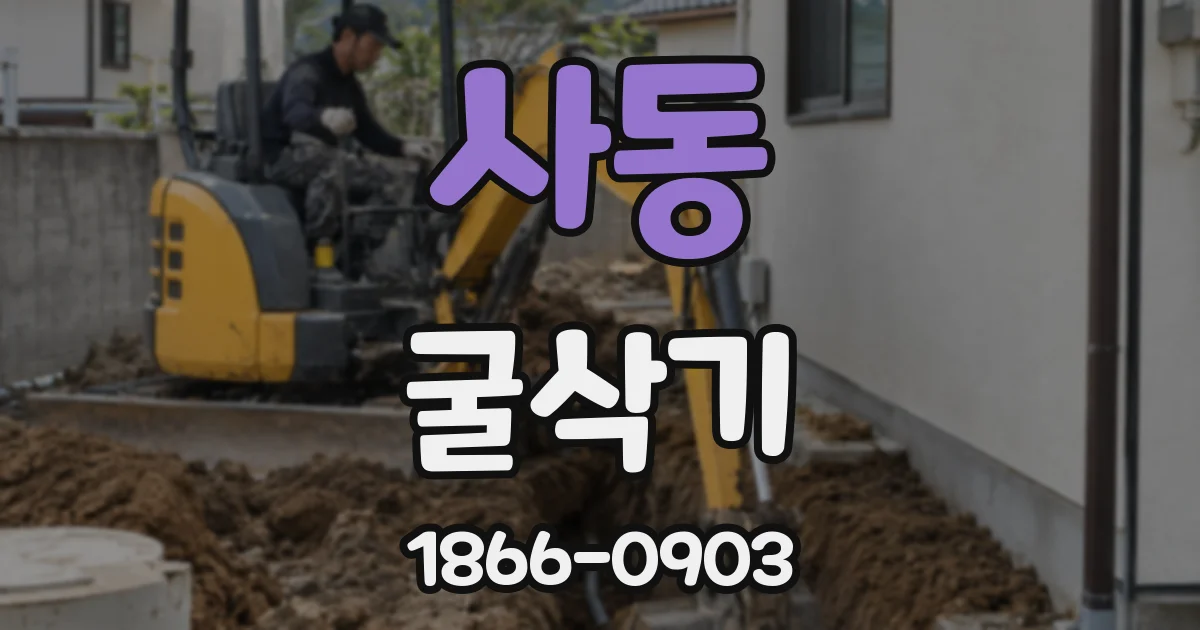 사동 굴삭기