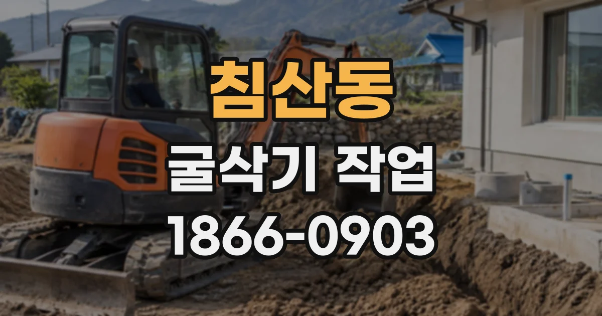 침산동 굴삭기작업