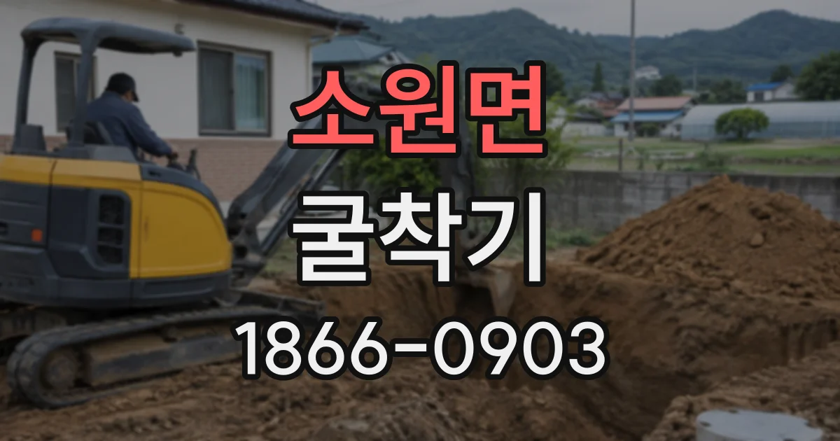 소원면 굴착기