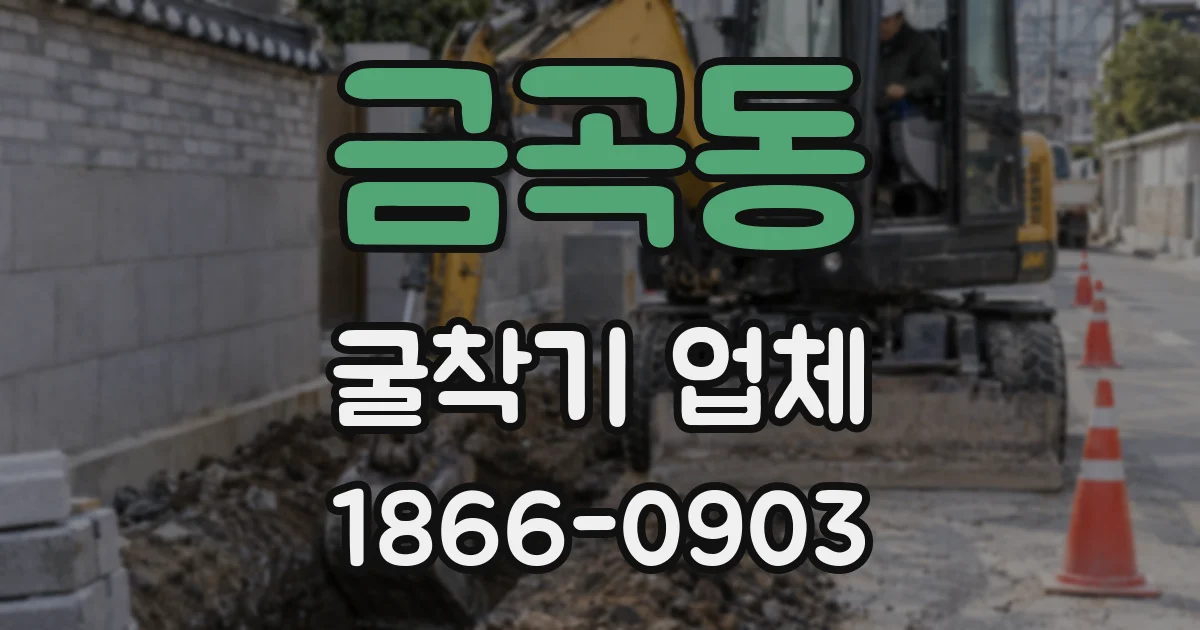 금곡동 굴착기 업체